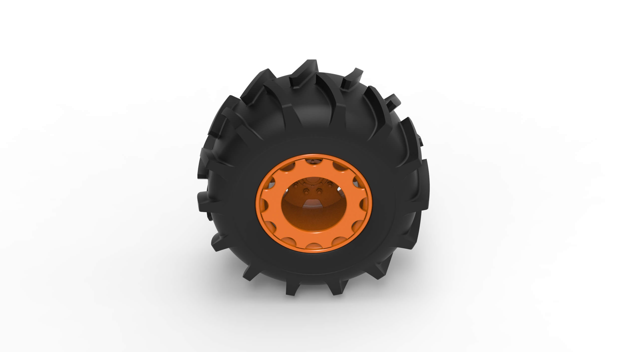Wheel of Redneck Rave Mud Truck Version 2 Scale 125 3D Model