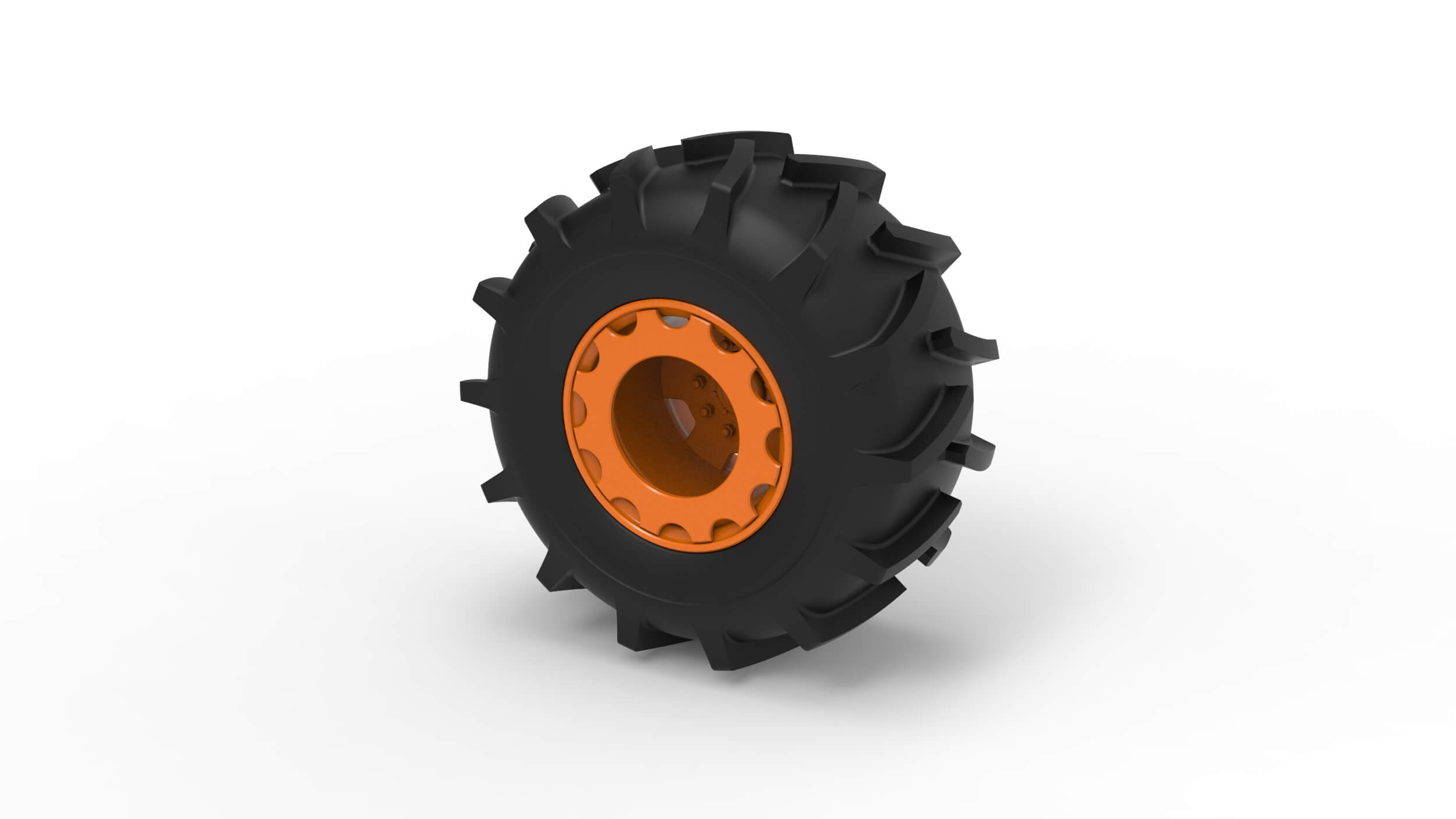 Wheel of Redneck Rave Mud Truck Version 2 Scale 125 3D Model