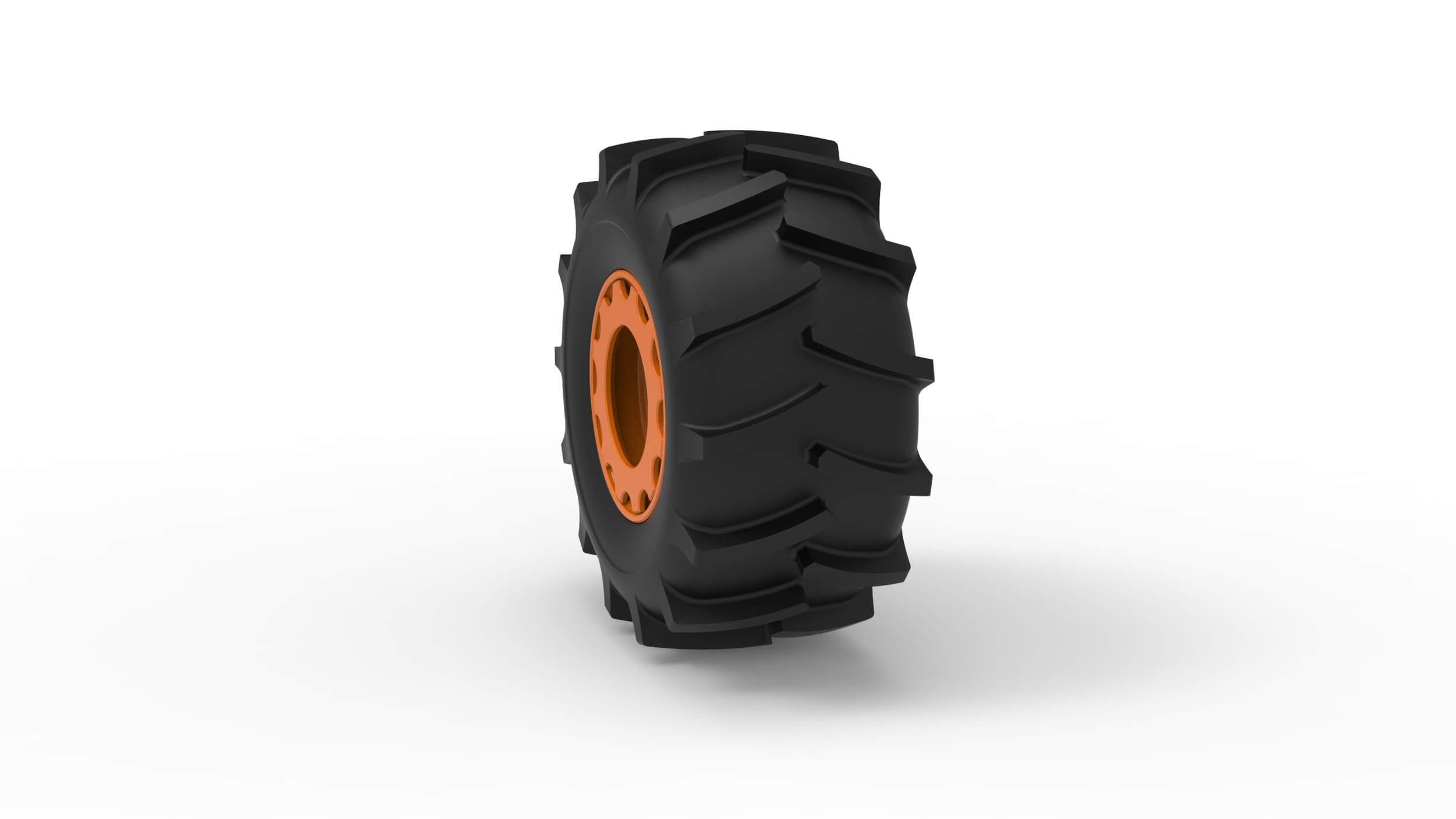 Wheel of Redneck Rave Mud Truck Version 2 Scale 125 3D Model