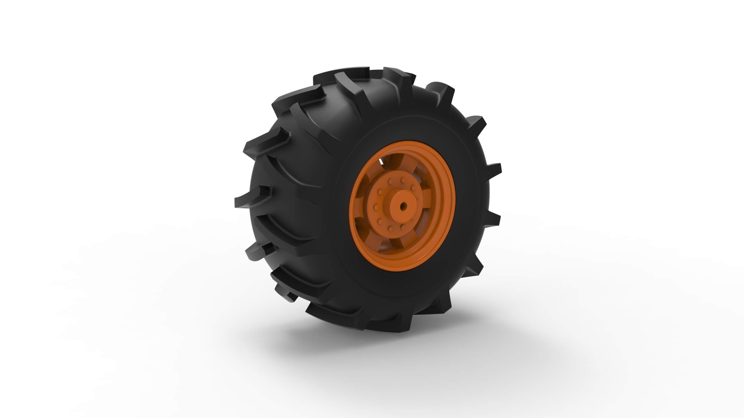 Wheel of Redneck Rave Mud Truck Version 2 Scale 125 3D Model
