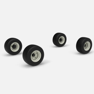 Wheel Set of Vintage Semi-Late Model Stock Car Scale 1:25