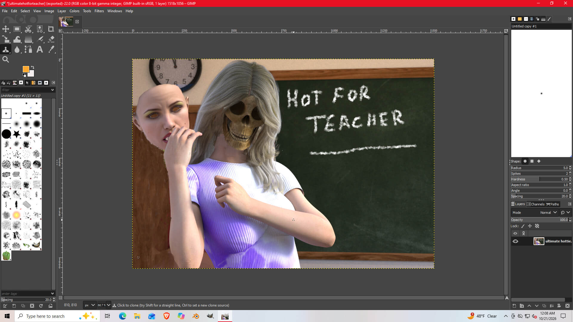 Hot for Teacher 3D Render, Digital Artwork by tedlogan88