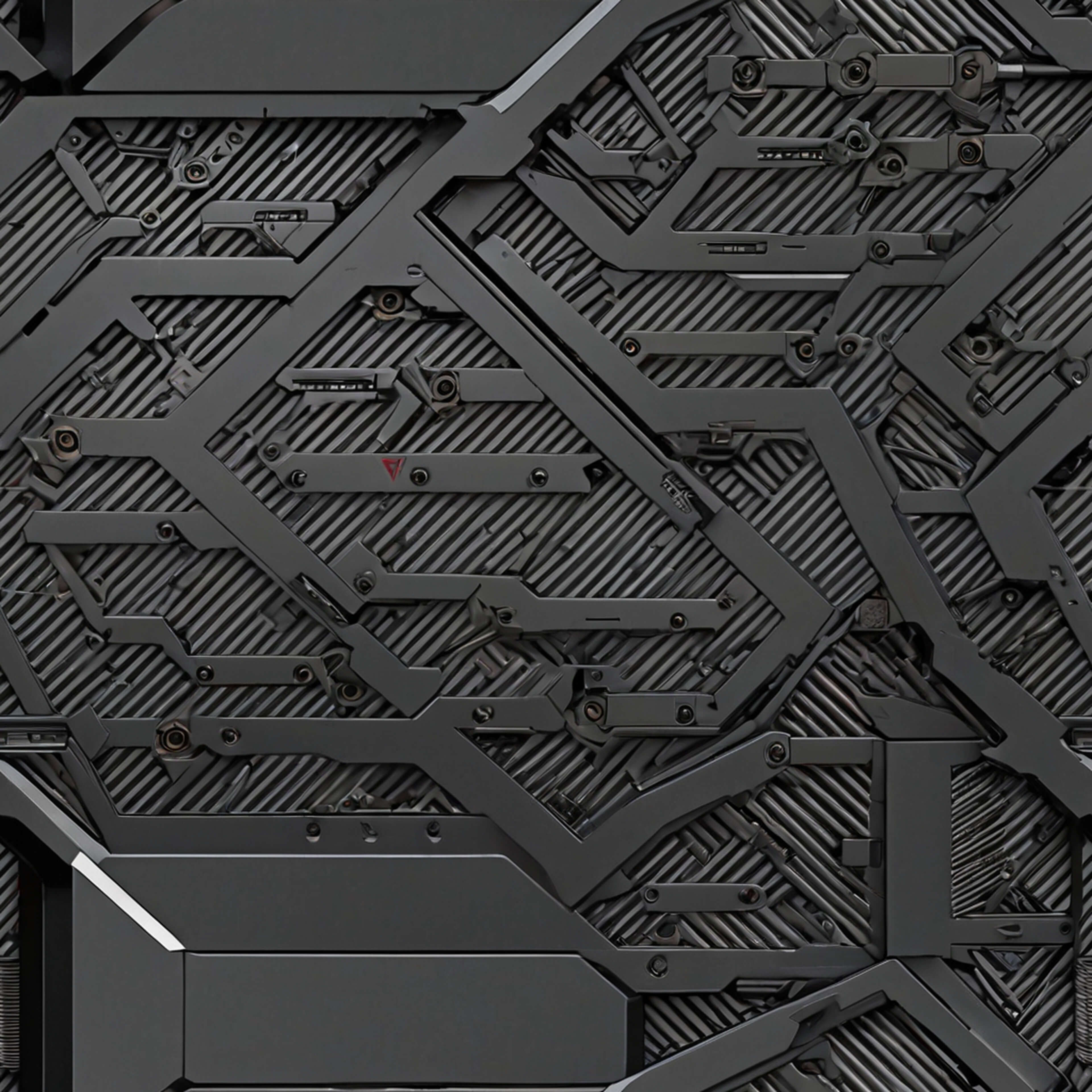 SciFi Cyberpunk Armor PBR 3D Texture