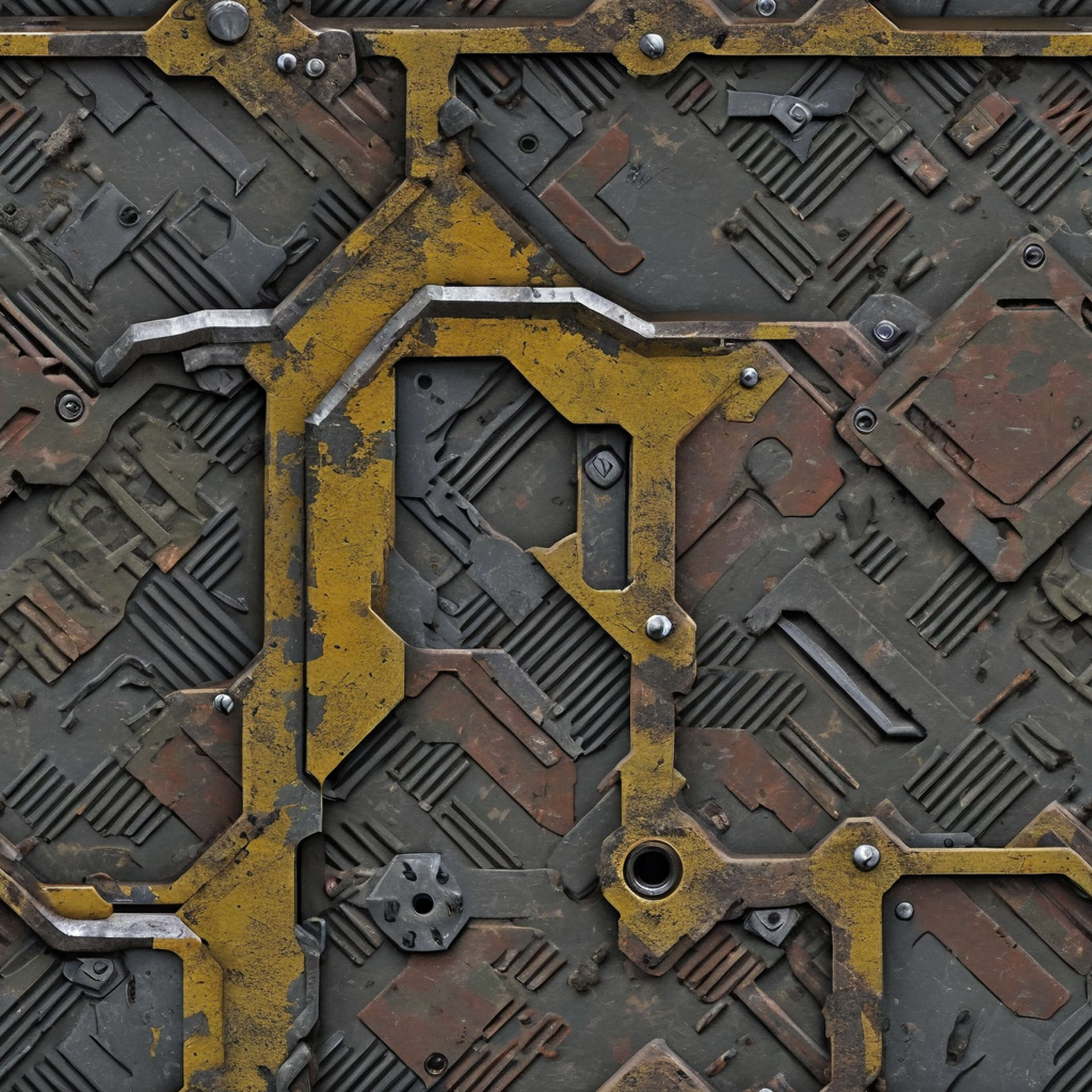 SciFi Cyberpunk Armor PBR 3D Texture