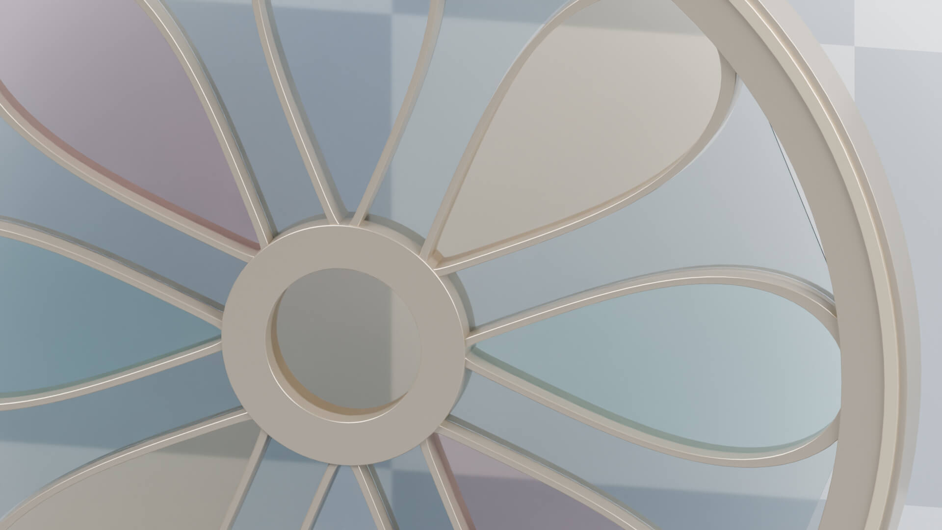 Stained Glass Rose Windows for Blender 3D Model