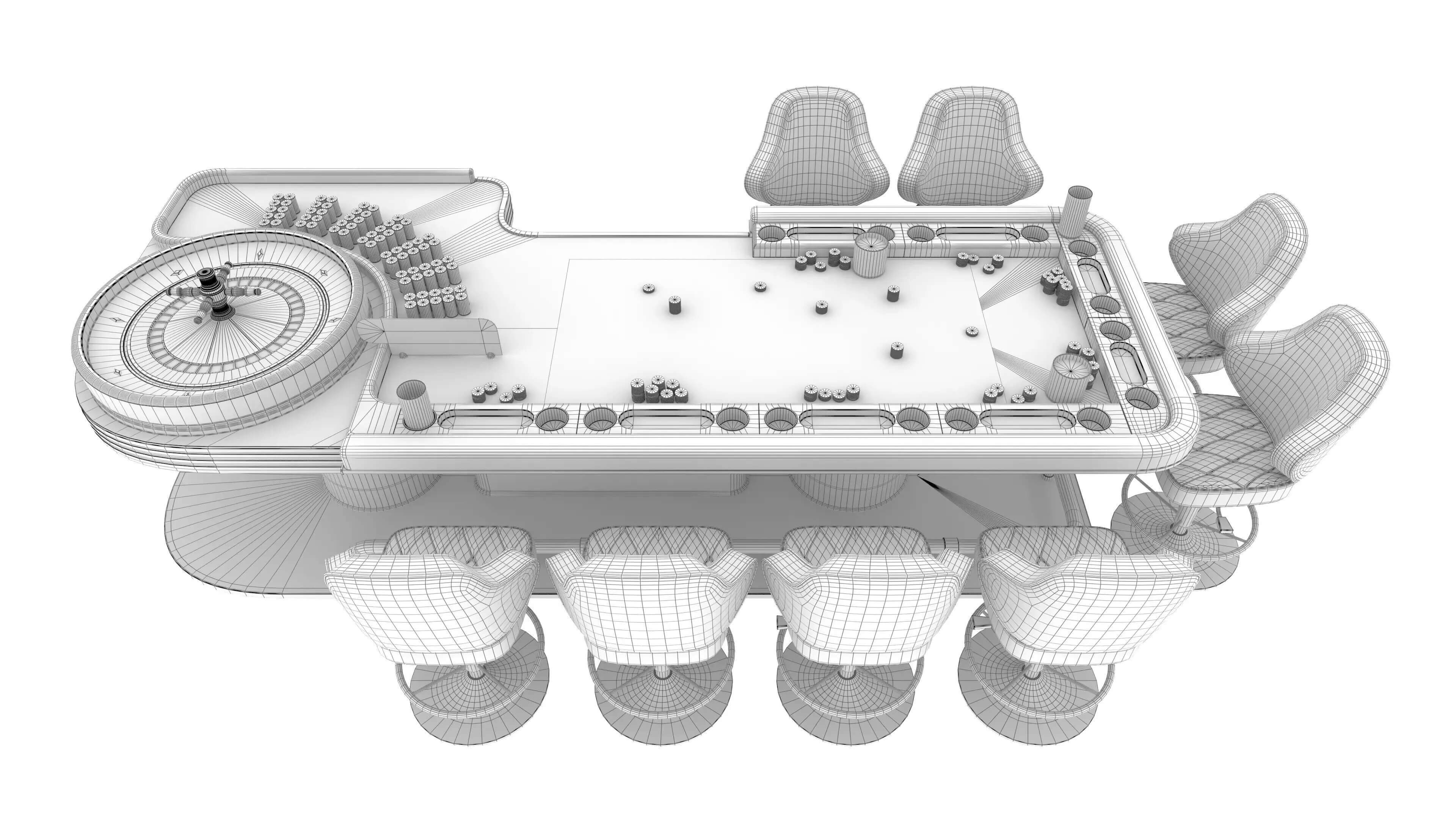 105 Premium Casino Assets - Game-Ready Unreal Engine 5 Pack 3D Model