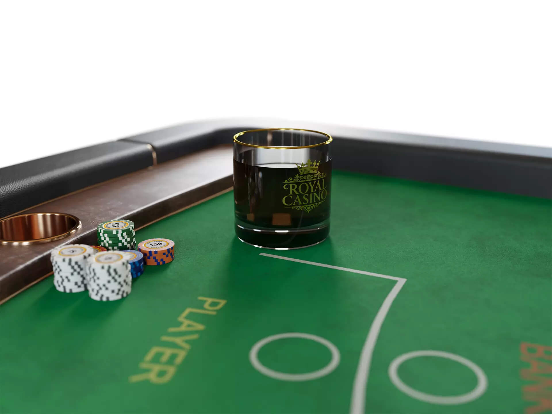 Casino Baccarat Table &ndash Game Ready for Unreal Engine 5 3D Model