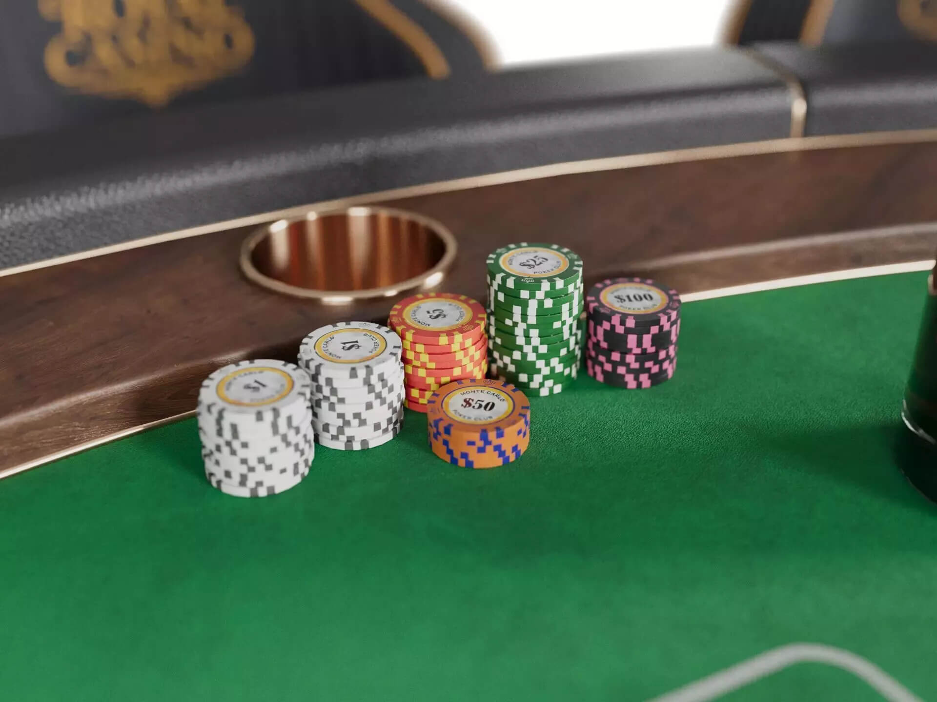 Casino Baccarat Table &ndash Game Ready for Unreal Engine 5 3D Model