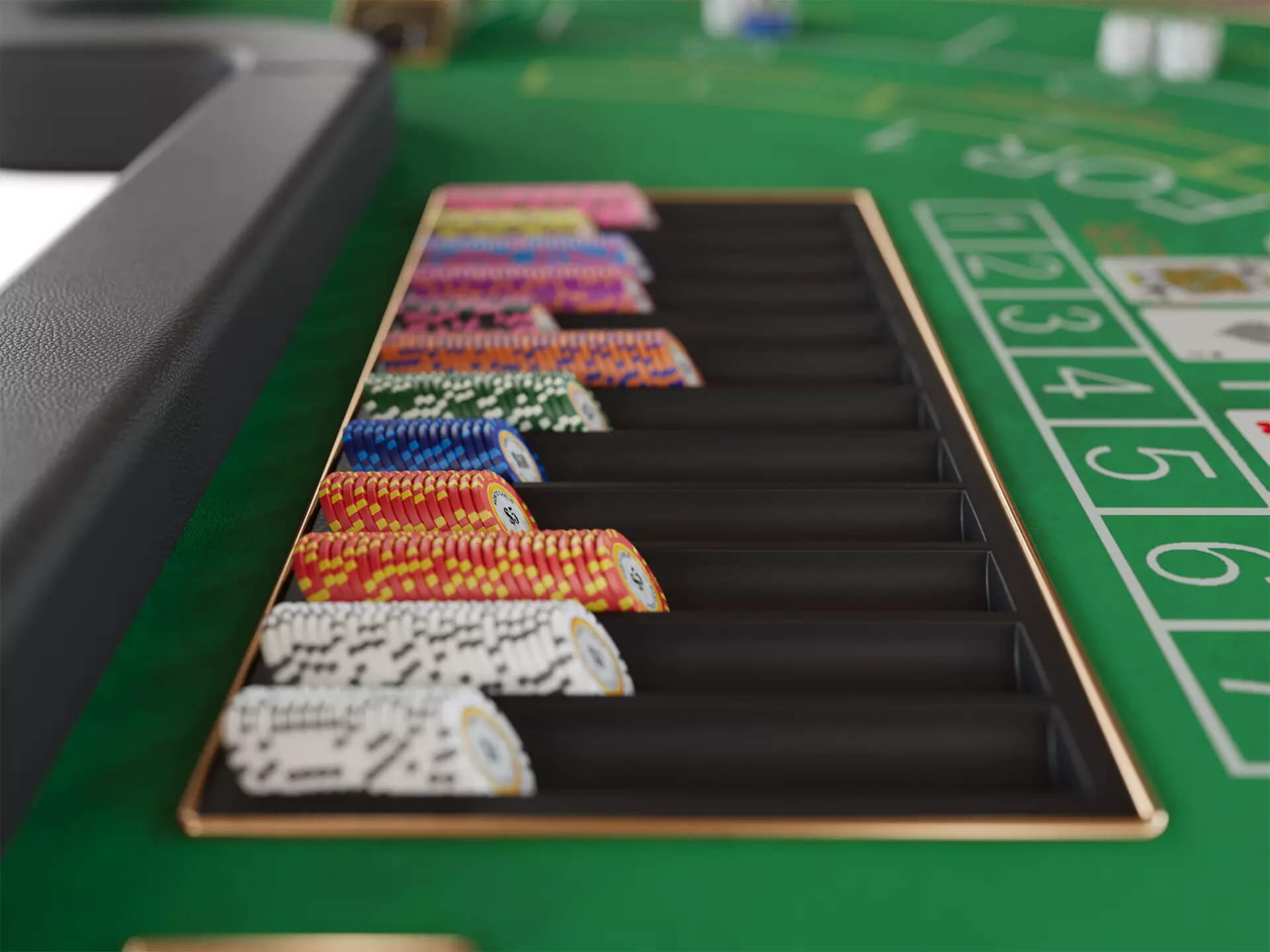 Casino Baccarat Table &ndash Game Ready for Unreal Engine 5 3D Model