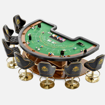 Casino Baccarat Table – Game Ready for Unreal Engine 5
