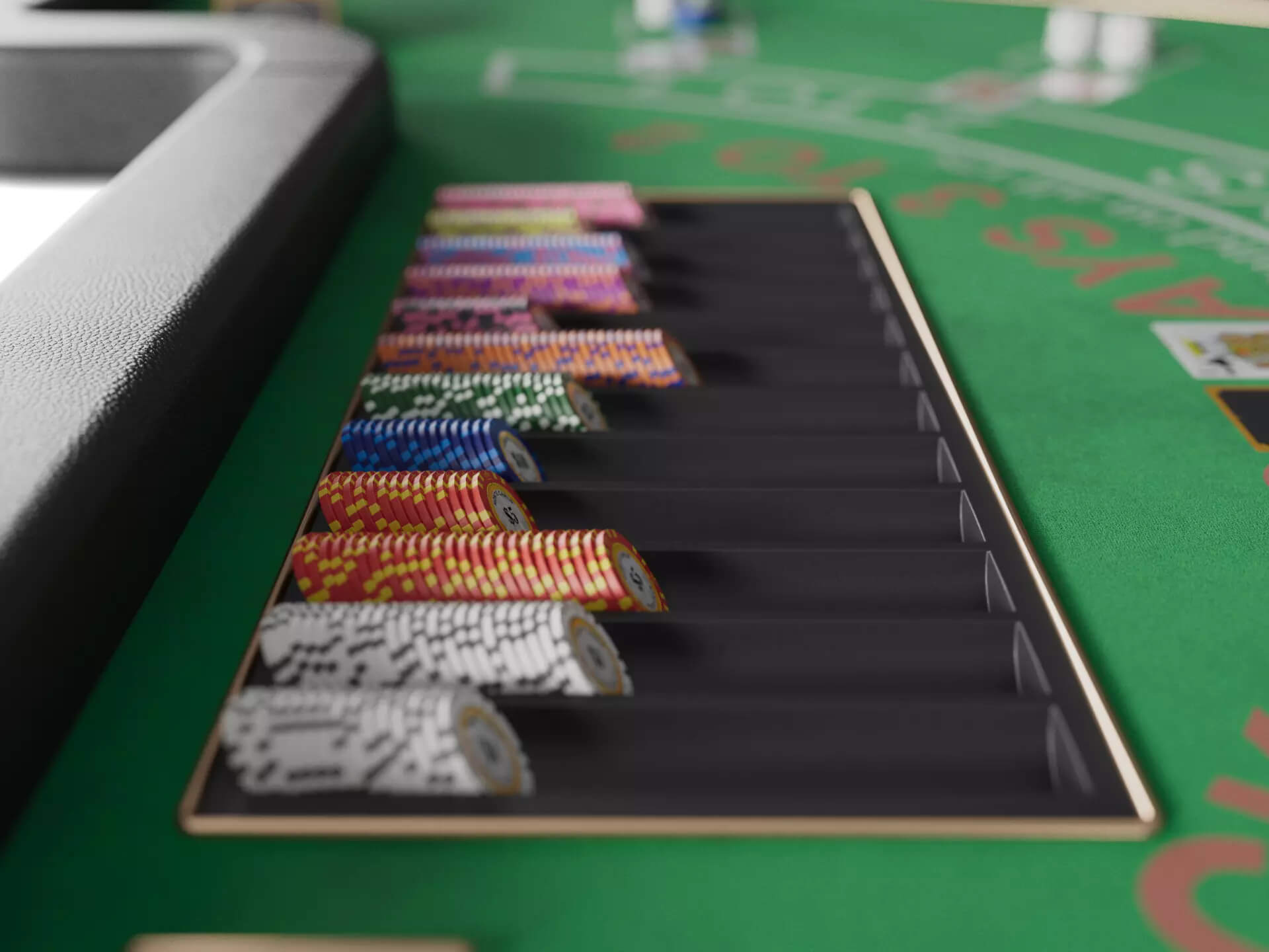 Casino Blackjack Table - Gameready for Unreal Engine 5 3D Model