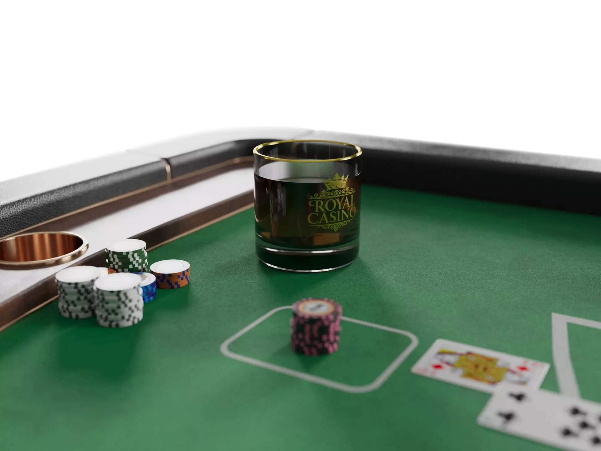 Casino Blackjack Table - Gameready for Unreal Engine 5 3D Model