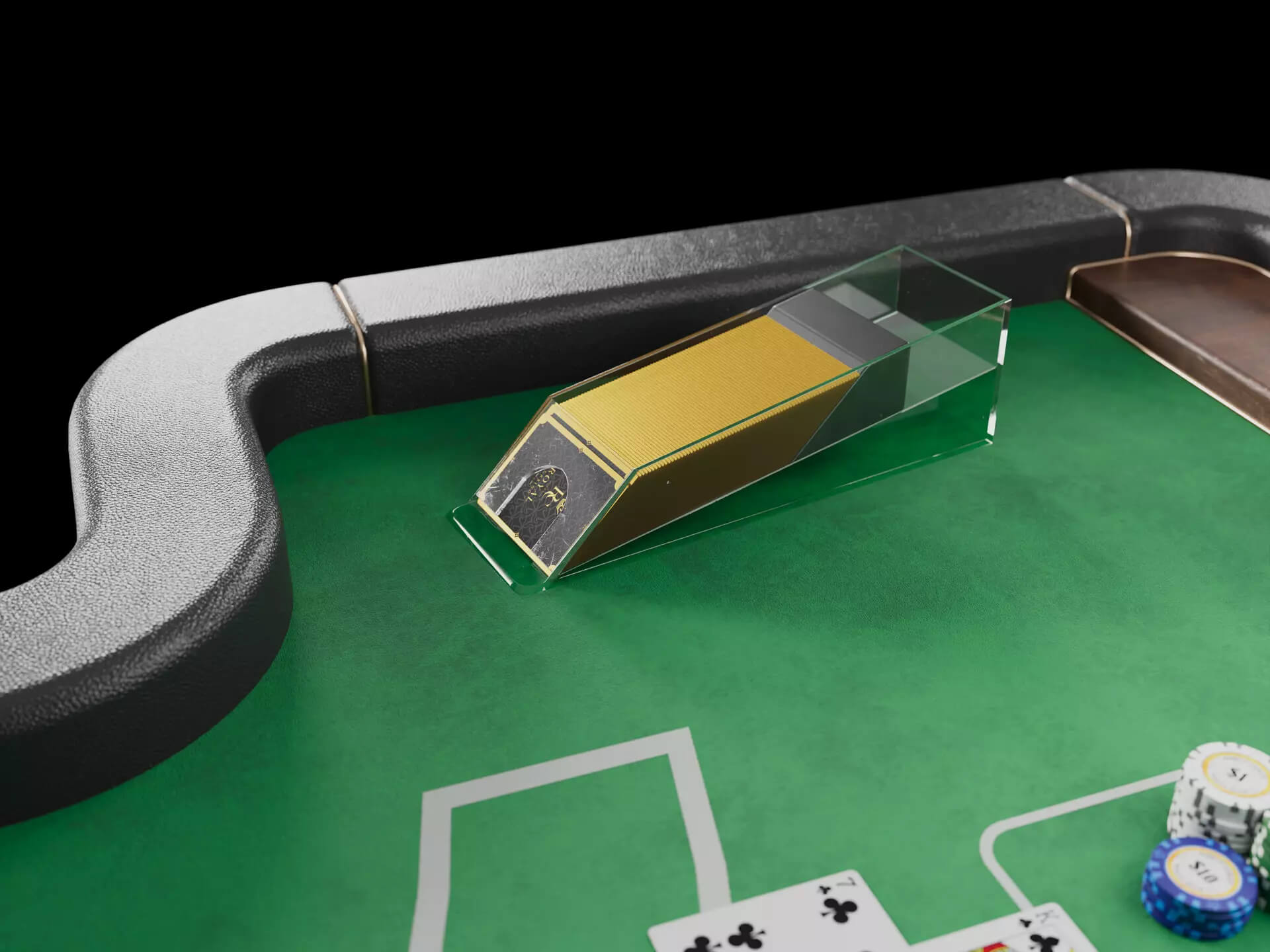 Casino Blackjack Table - Gameready for Unreal Engine 5 3D Model