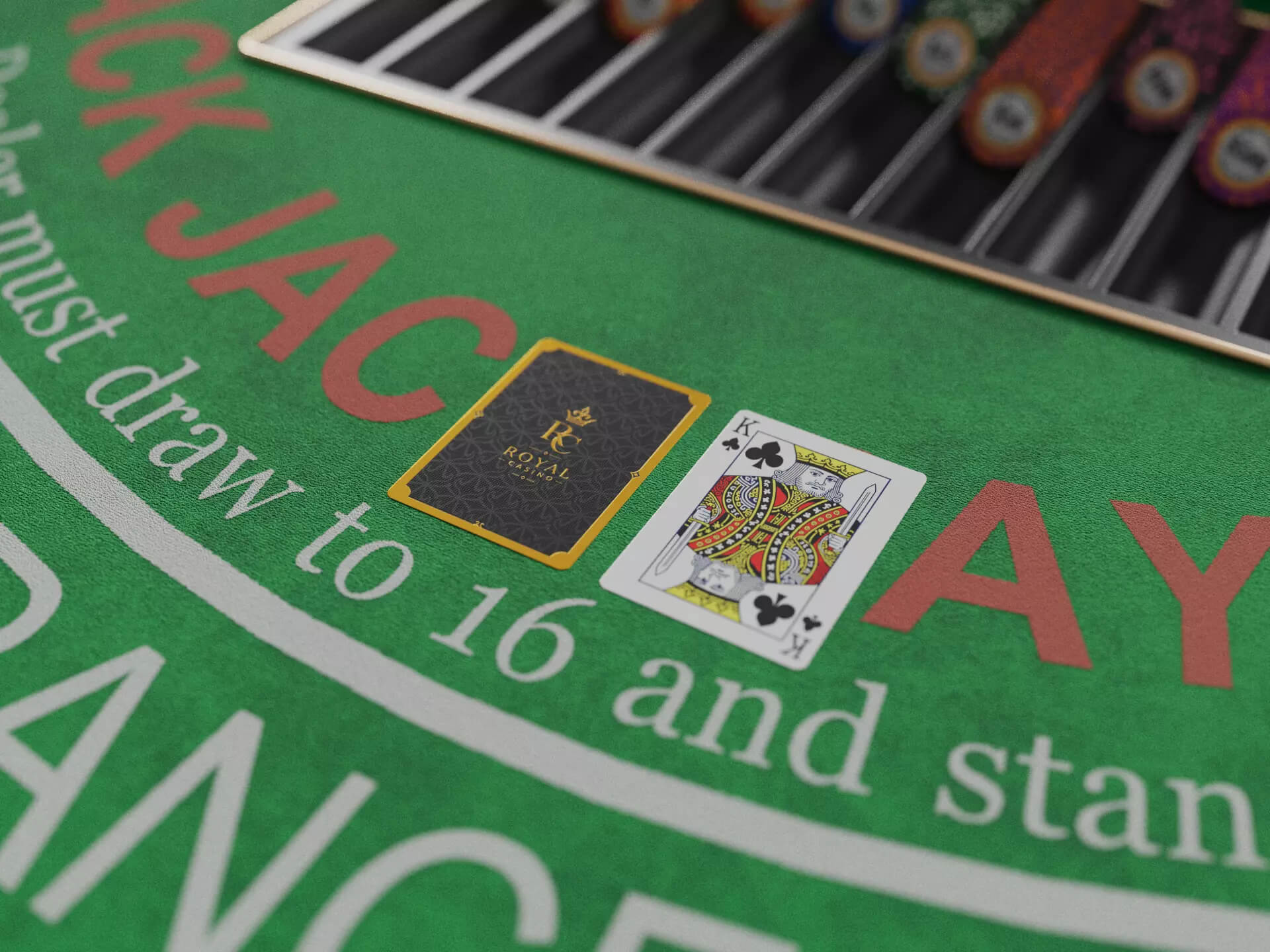 Casino Blackjack Table - Gameready for Unreal Engine 5 3D Model