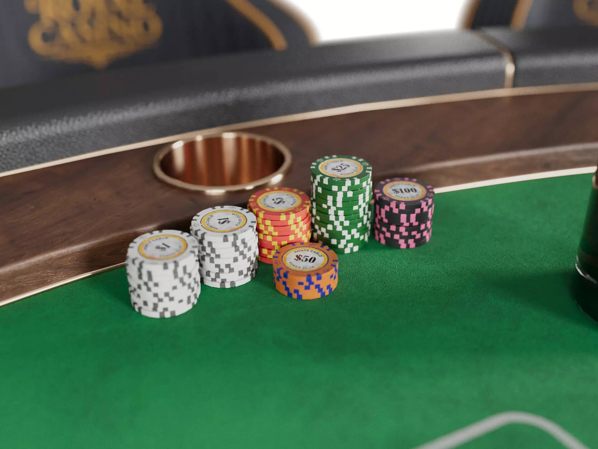 Casino Blackjack Table - Gameready for Unreal Engine 5 3D Model