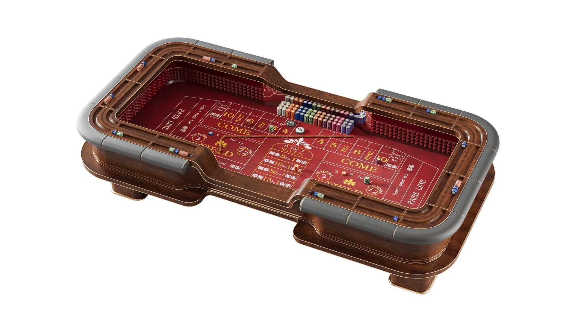Casino Craps Table - Game Ready for Unreal Engine 5 3D Model
