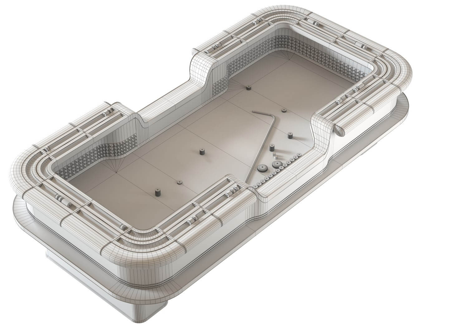 Casino Craps Table - Game Ready for Unreal Engine 5 3D Model