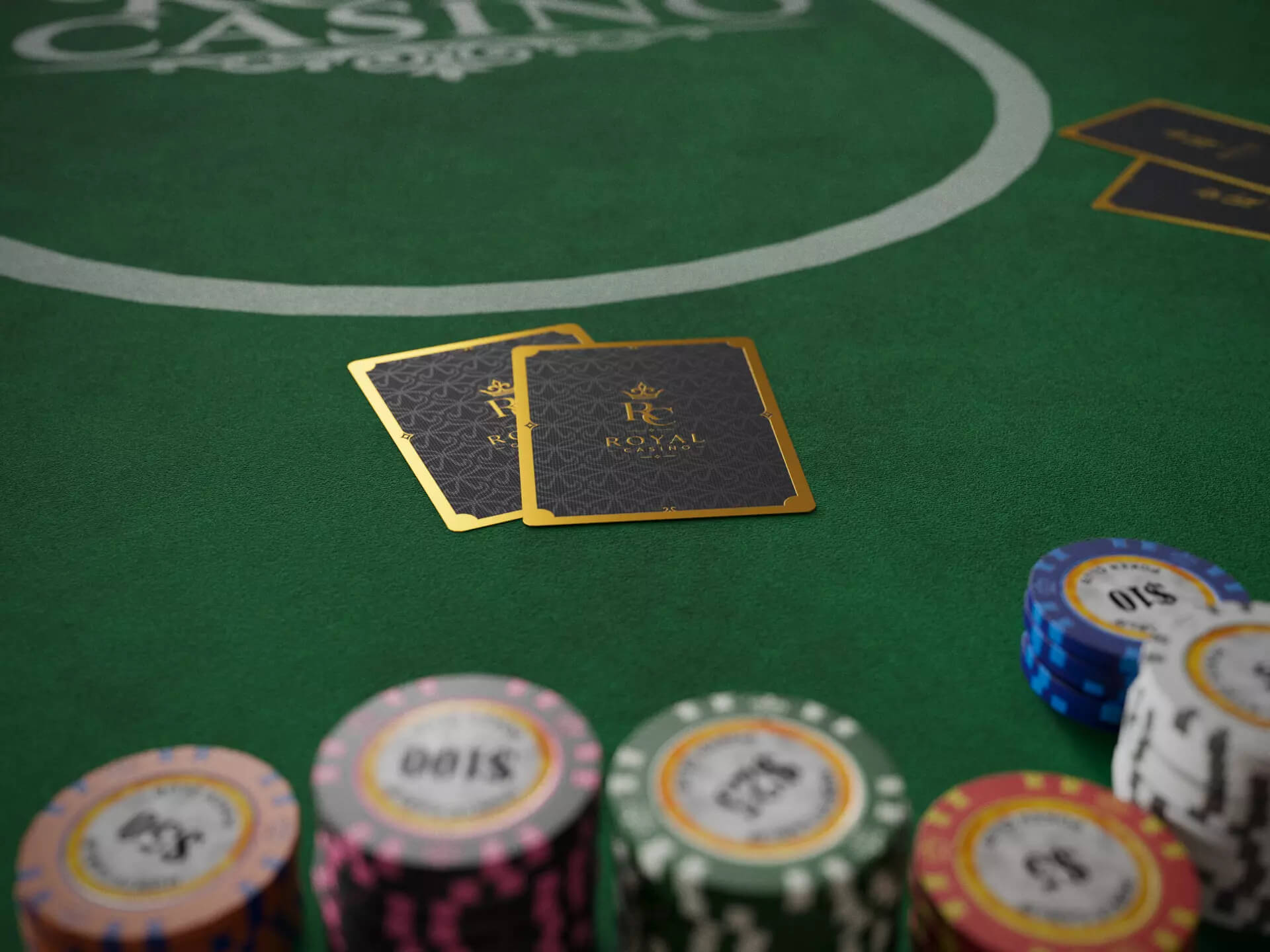 Casino Poker Table - Game Ready for Unreal Engine 5 3D Model