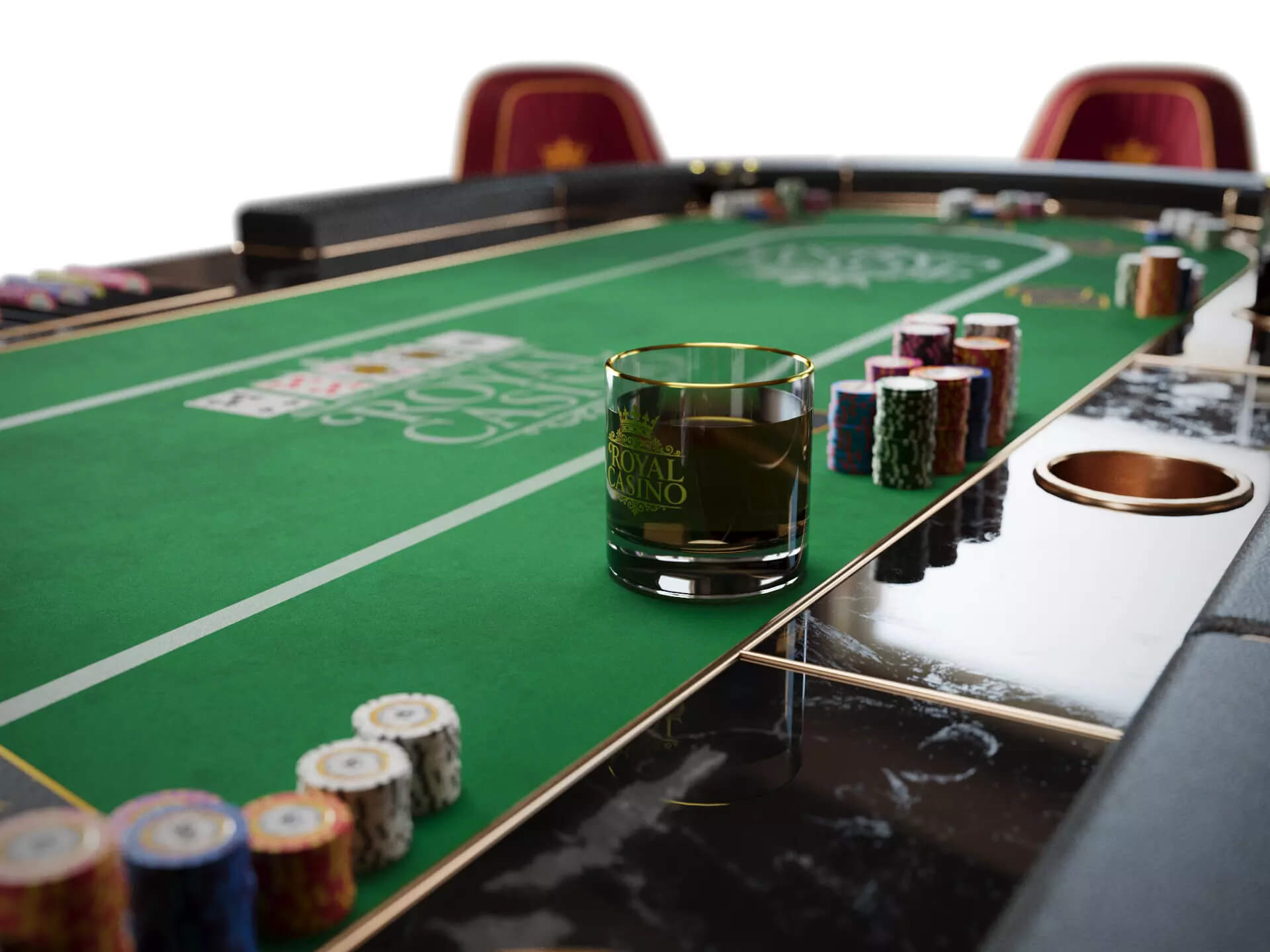 Casino Poker Table - Game Ready for Unreal Engine 5 3D Model
