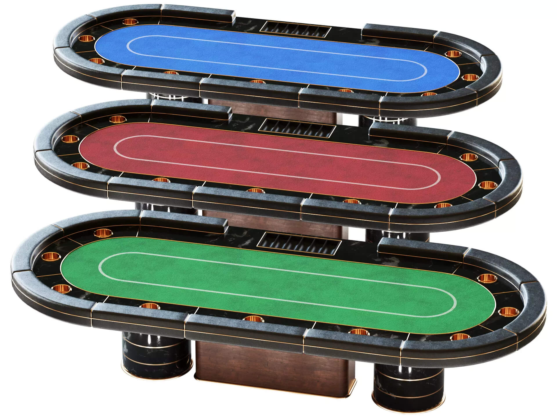 Casino Poker Table - Game Ready for Unreal Engine 5 3D Model