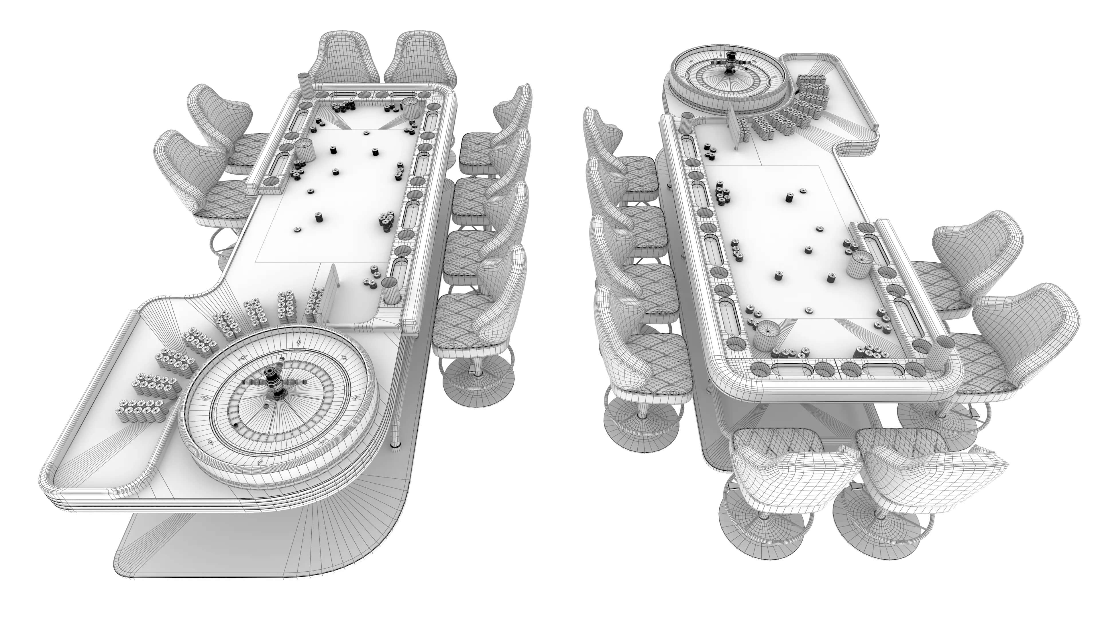 Casino Roulette Table &ndash GameReady for Unreal Engine 5 3D Model