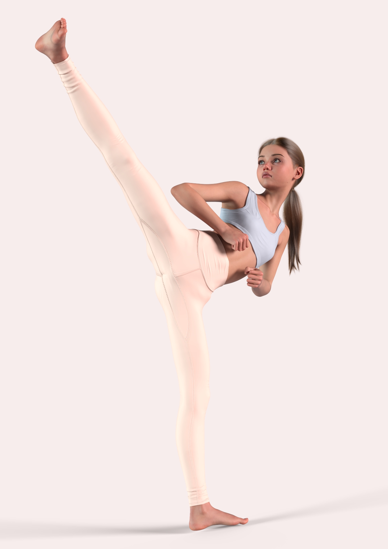 Mira Workout 3D Render, Digital Artwork by timnaas