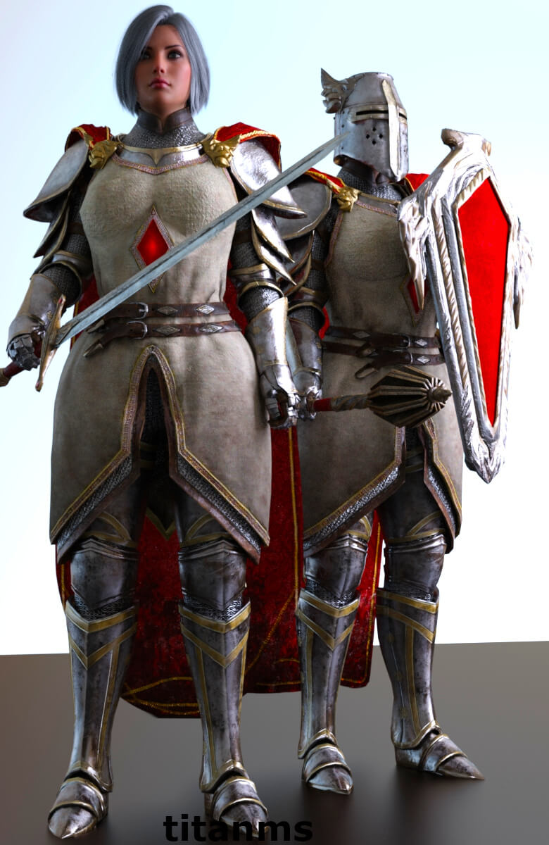 Crusaders 3D Render, Digital Artwork by titanms