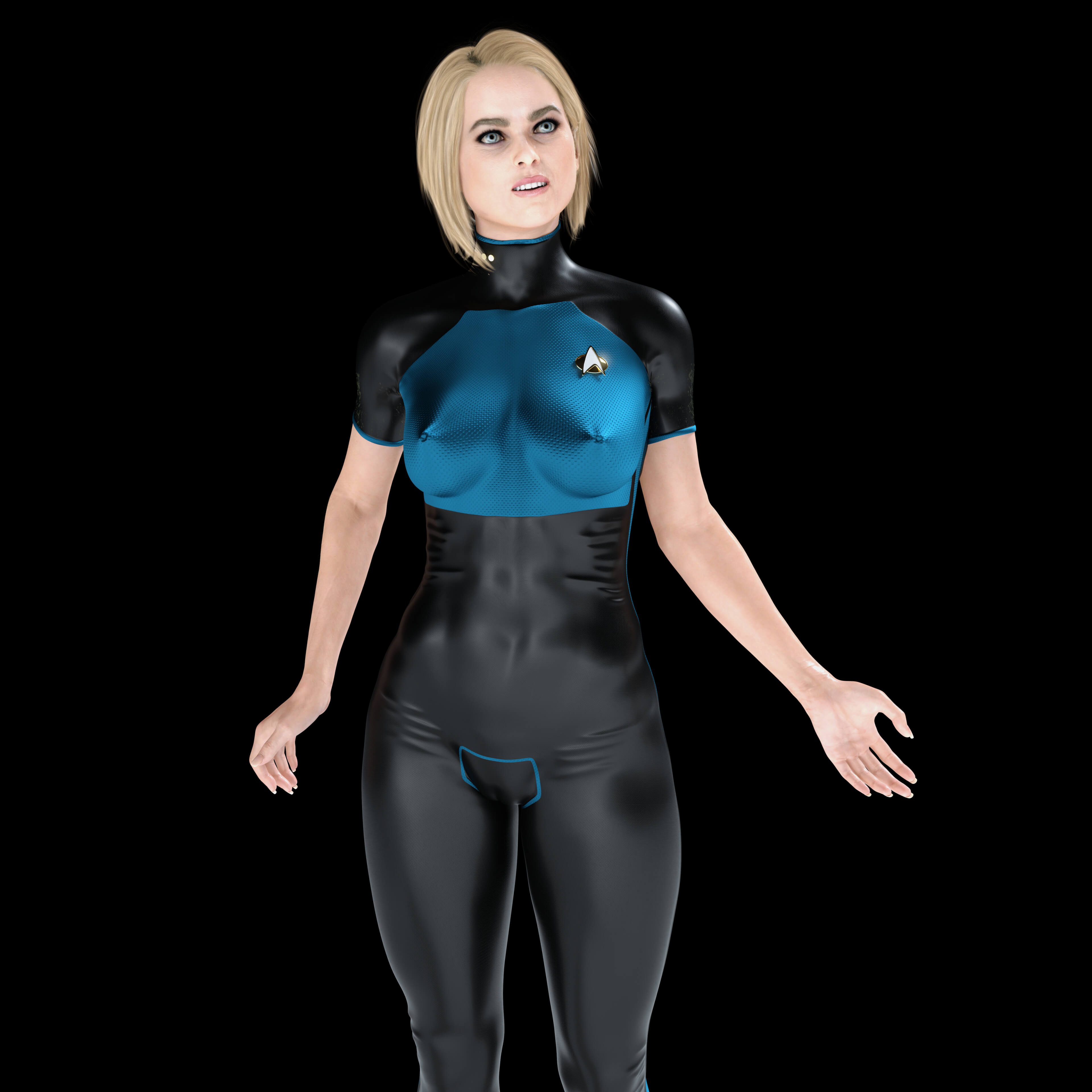 Carol Marcus - Star Trek 3D Render, Digital Artwork by tleonhart