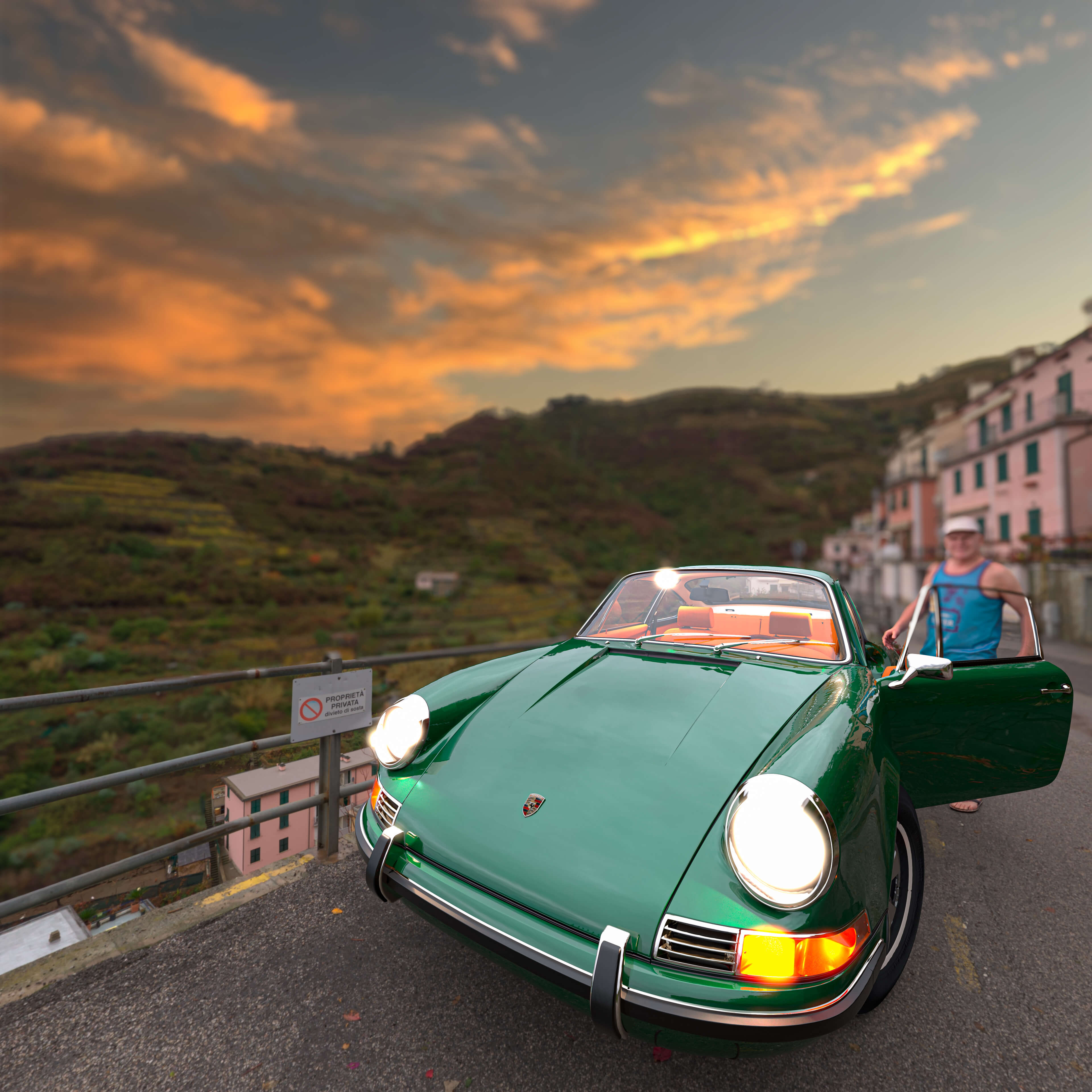 Retirement Vacation 3D Render, Digital Artwork by tleonhart