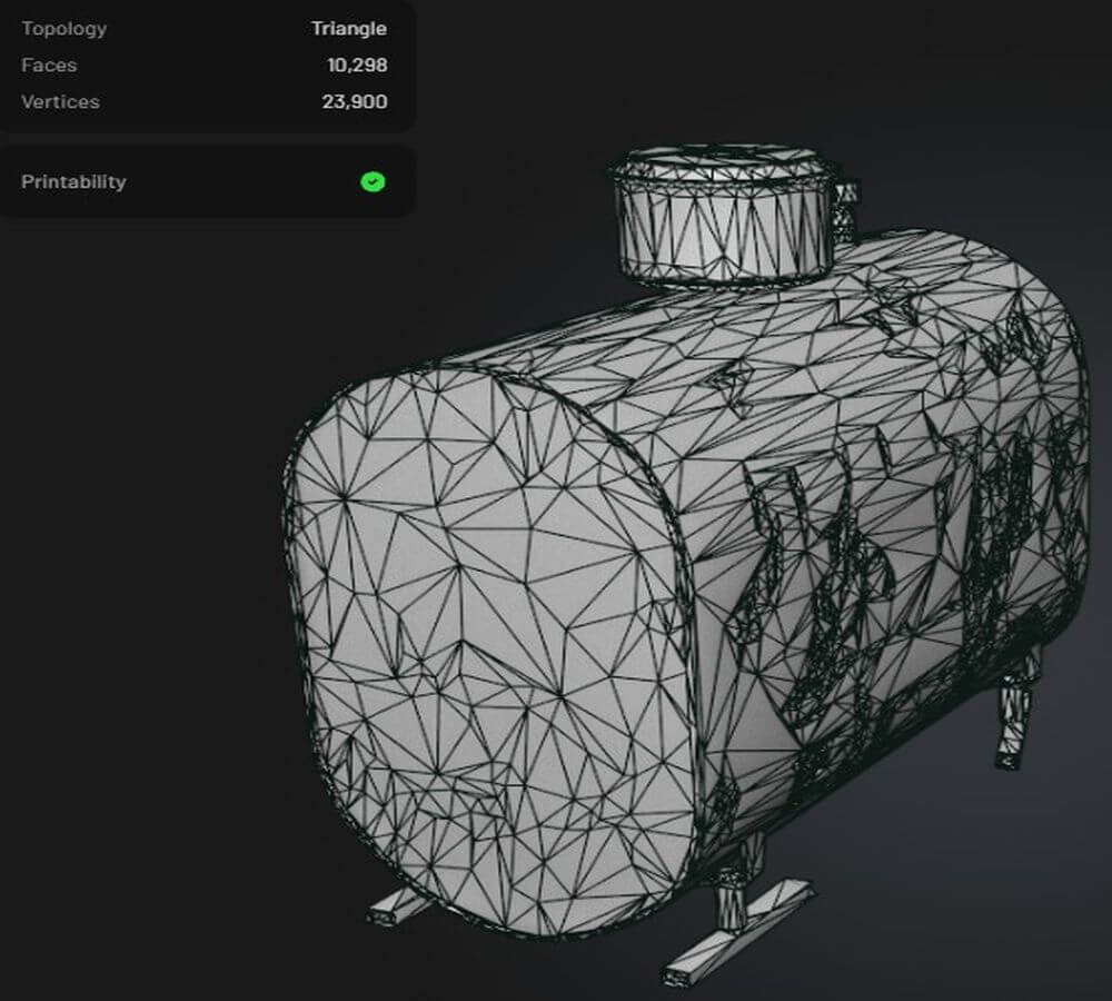Rusty Gas Tank 3D Model