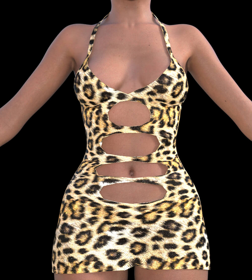 Sexy Stretch Dress 3D Render, Digital Artwork by tobi999