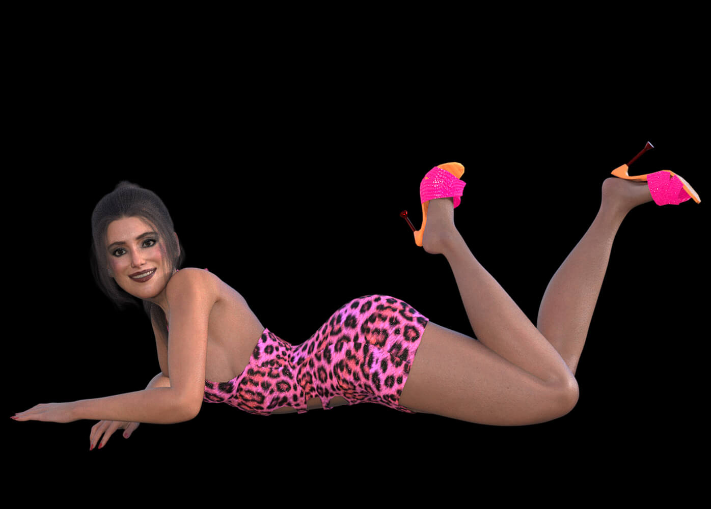 Sexy Stretch Dress 3D Render, Digital Artwork by tobi999
