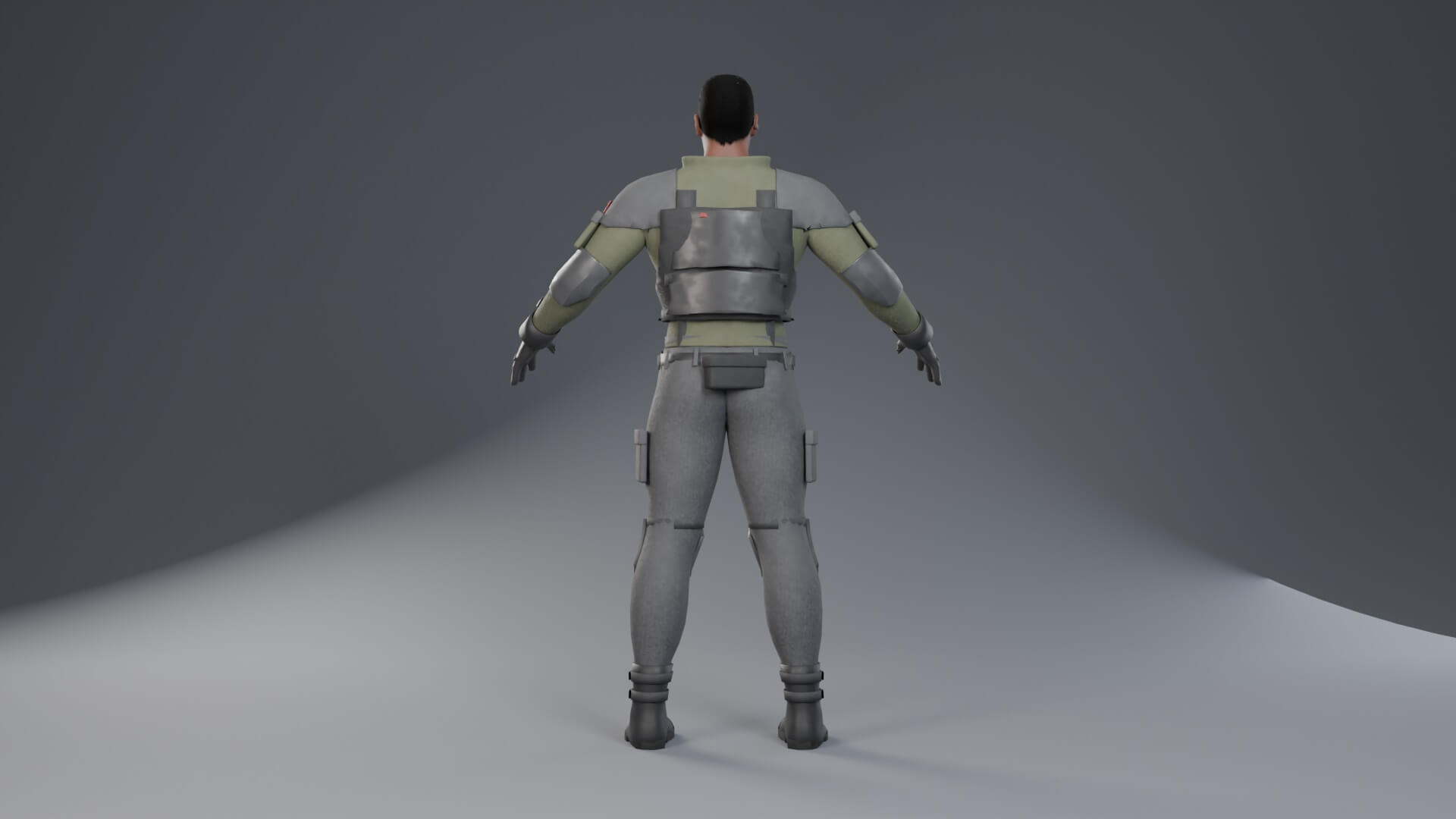 ECLIPSE-01 Tactical Operator - 19 Animations & 3 LODs 3D Model