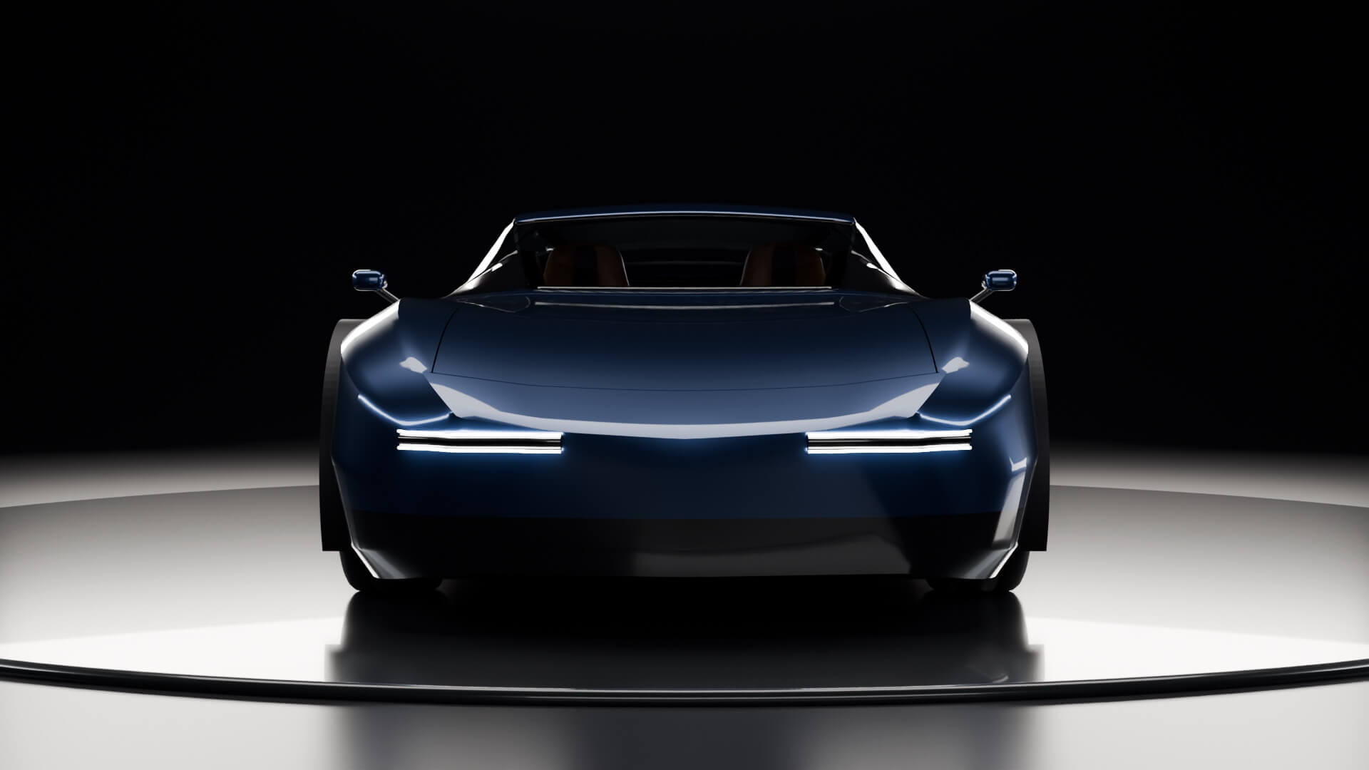 Guanelfi GT-EV Concept - Animated Electric Sports Car 3D Model