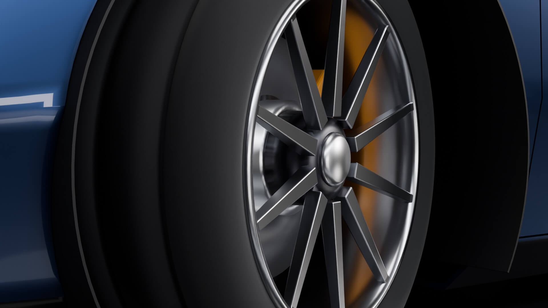 Guanelfi GT-EV Concept - Animated Electric Sports Car 3D Model