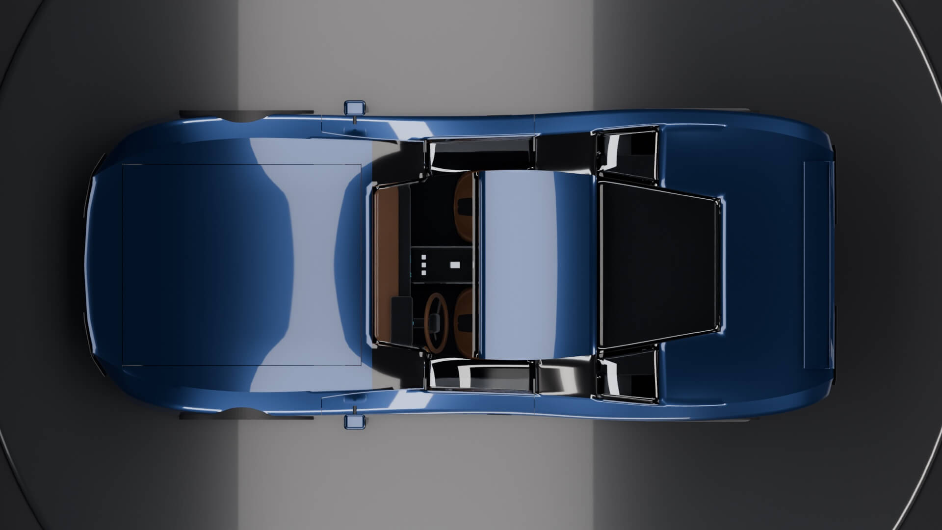 Guanelfi GT-EV Concept - Animated Electric Sports Car 3D Model
