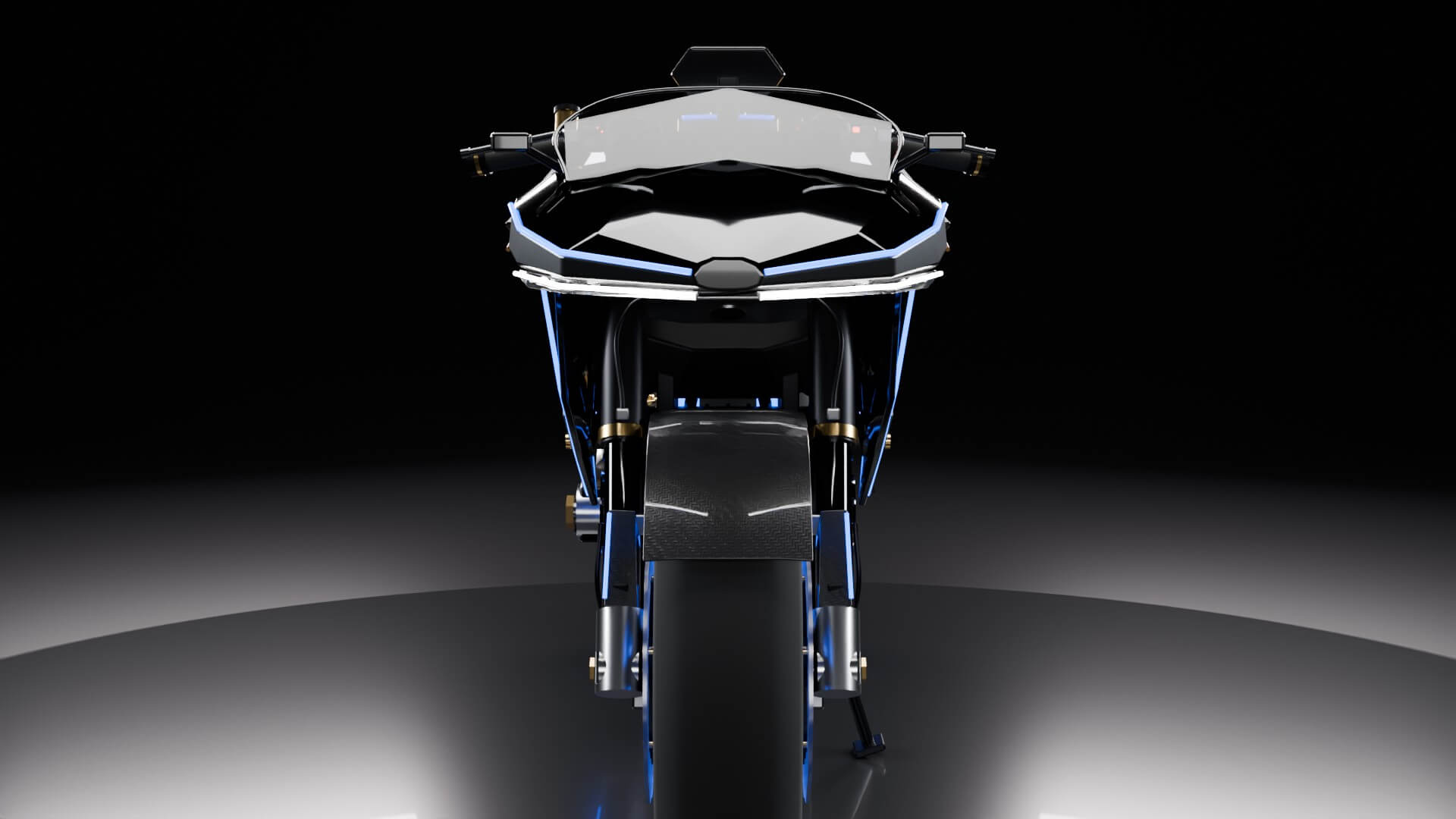 Guanelfi VX-R Hyperbike - Animated Electric Motorcycle 3D Model