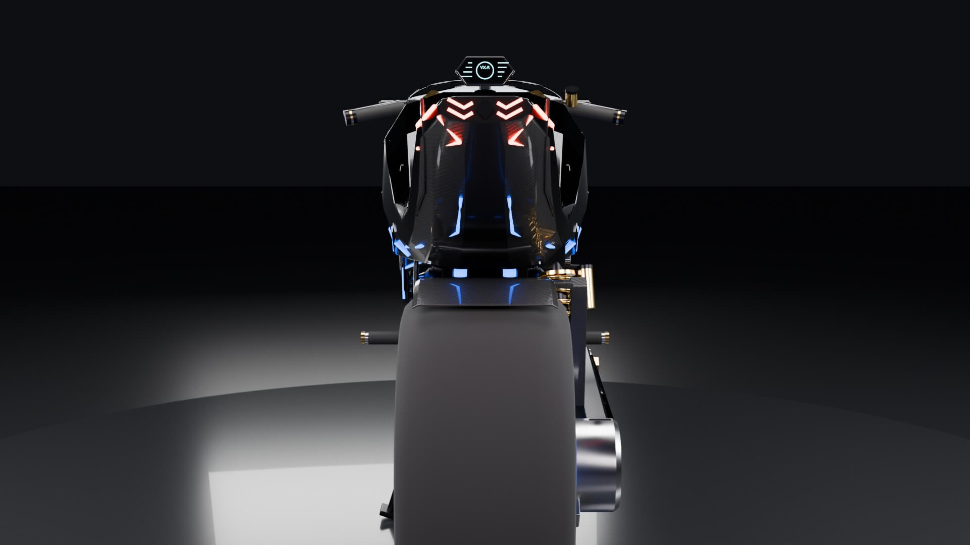 Guanelfi VX-R Hyperbike - Animated Electric Motorcycle 3D Model
