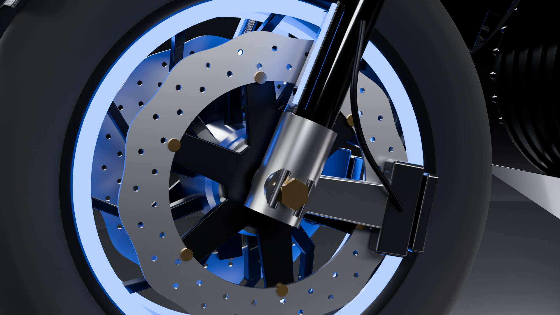Guanelfi VX-R Hyperbike - Animated Electric Motorcycle 3D Model