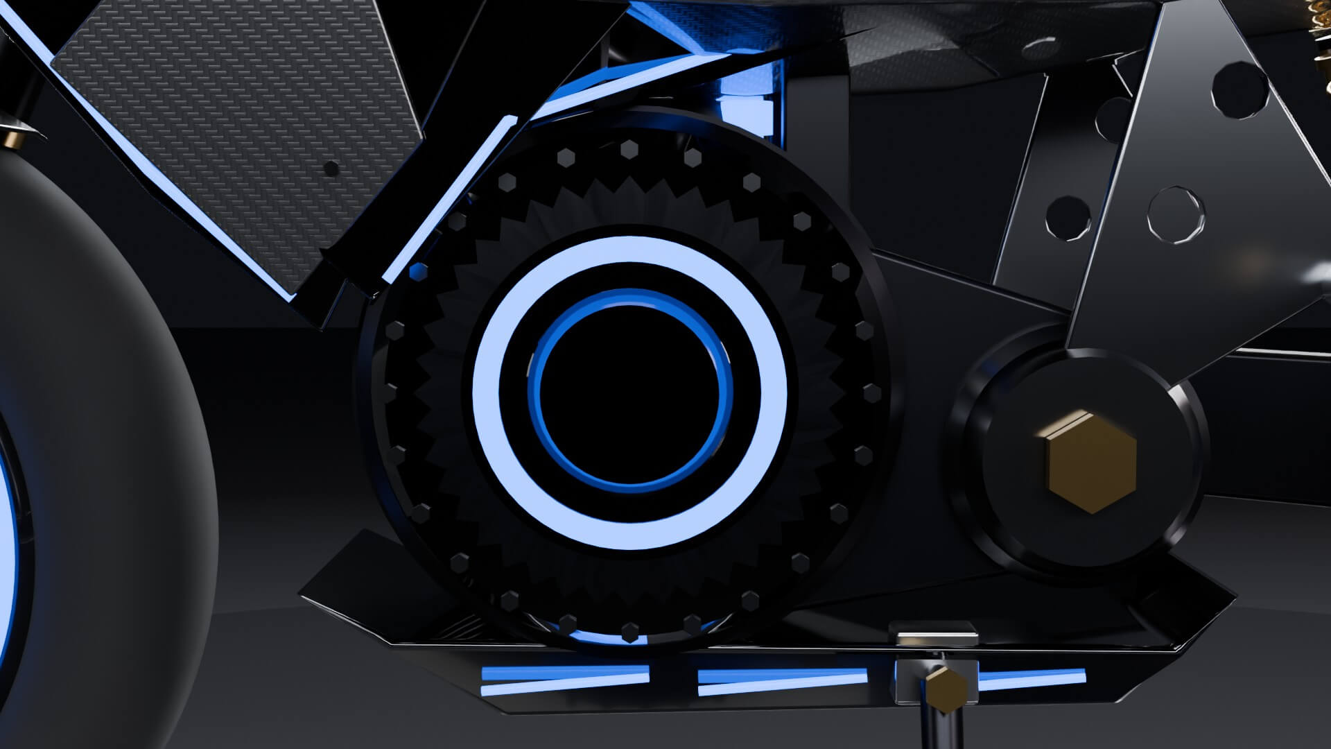 Guanelfi VX-R Hyperbike - Animated Electric Motorcycle 3D Model