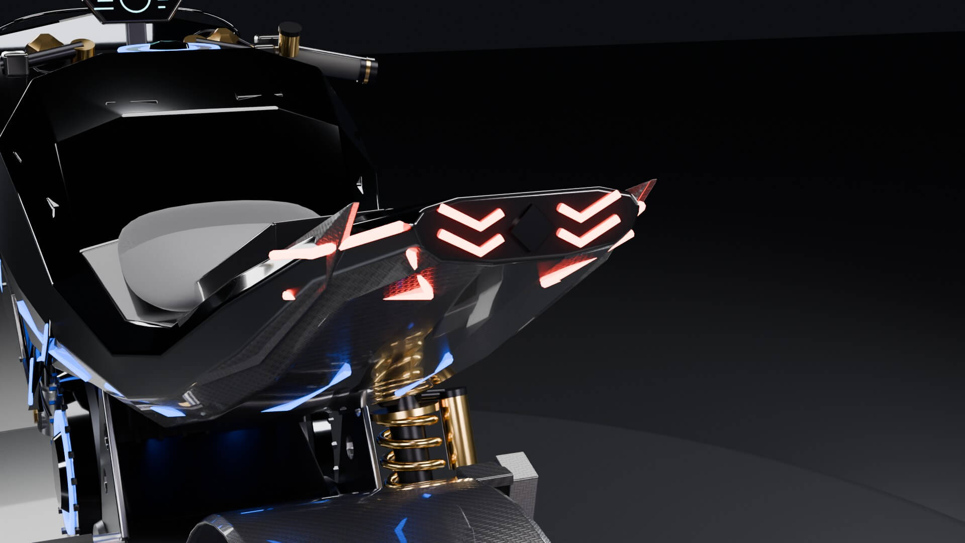Guanelfi VX-R Hyperbike - Animated Electric Motorcycle 3D Model