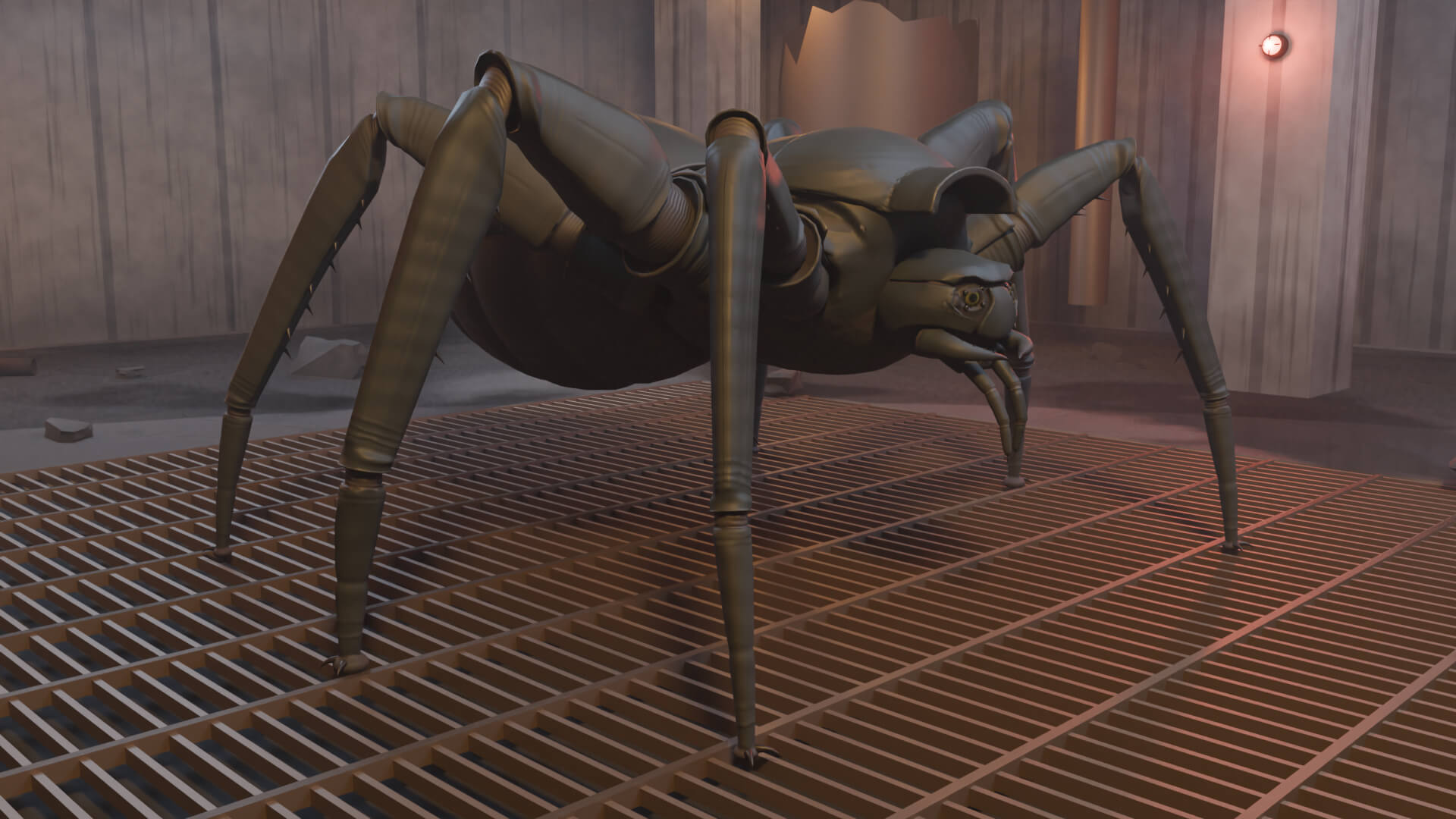 Reactor Widow - 28 Animations - 3 LODs - Rigged Creature 3D Model