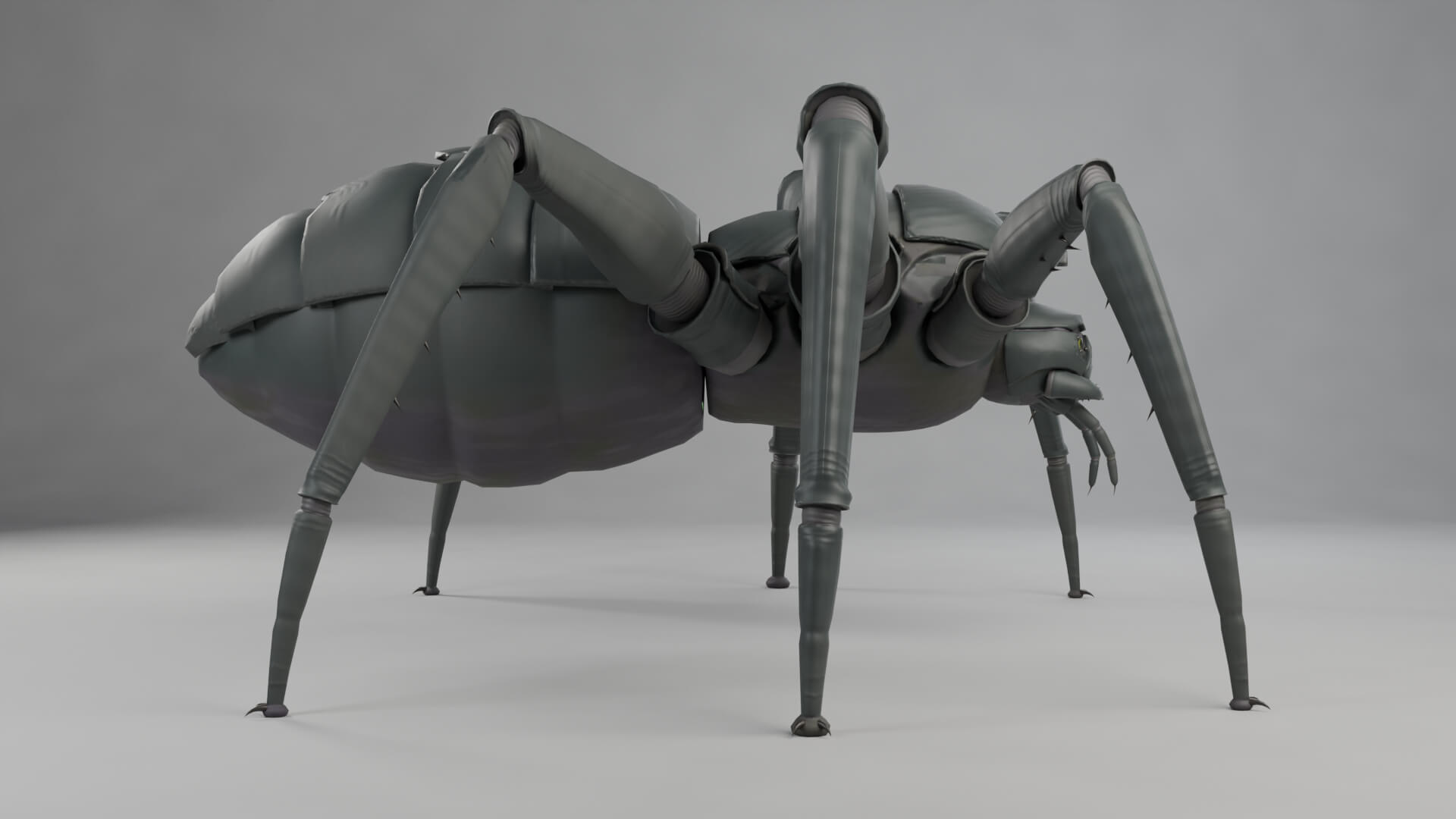 Reactor Widow - 28 Animations - 3 LODs - Rigged Creature 3D Model