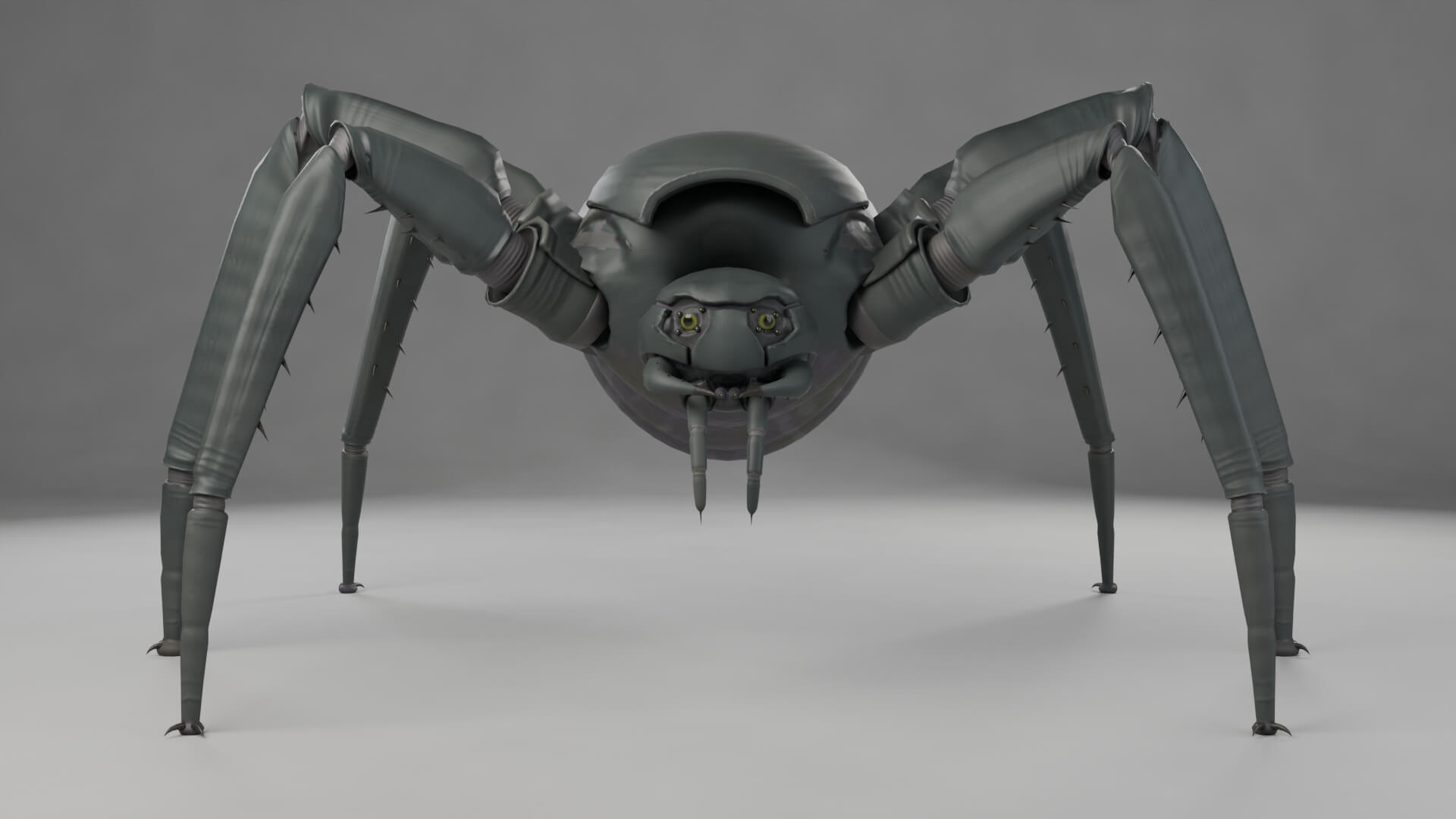 Reactor Widow - 28 Animations - 3 LODs - Rigged Creature 3D Model