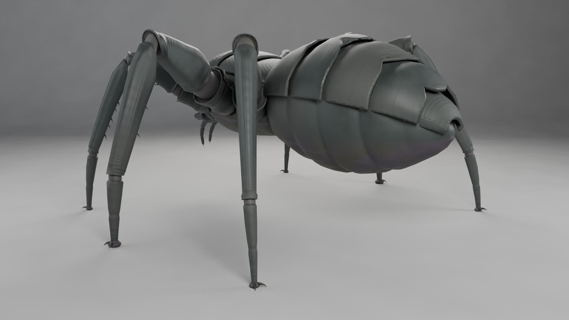 Reactor Widow - 28 Animations - 3 LODs - Rigged Creature 3D Model