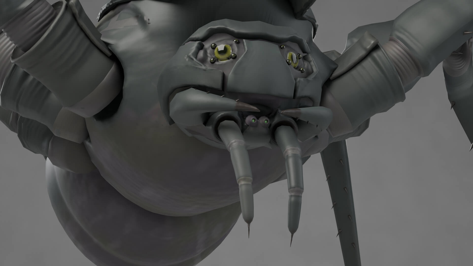 Reactor Widow - 28 Animations - 3 LODs - Rigged Creature 3D Model