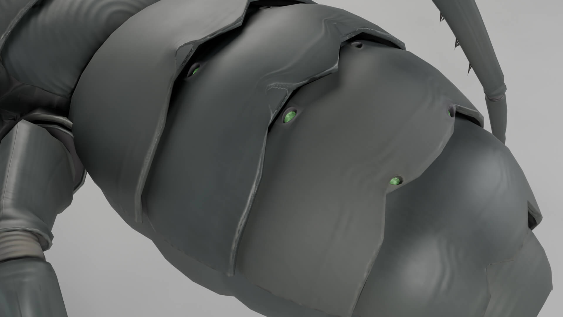 Reactor Widow - 28 Animations - 3 LODs - Rigged Creature 3D Model