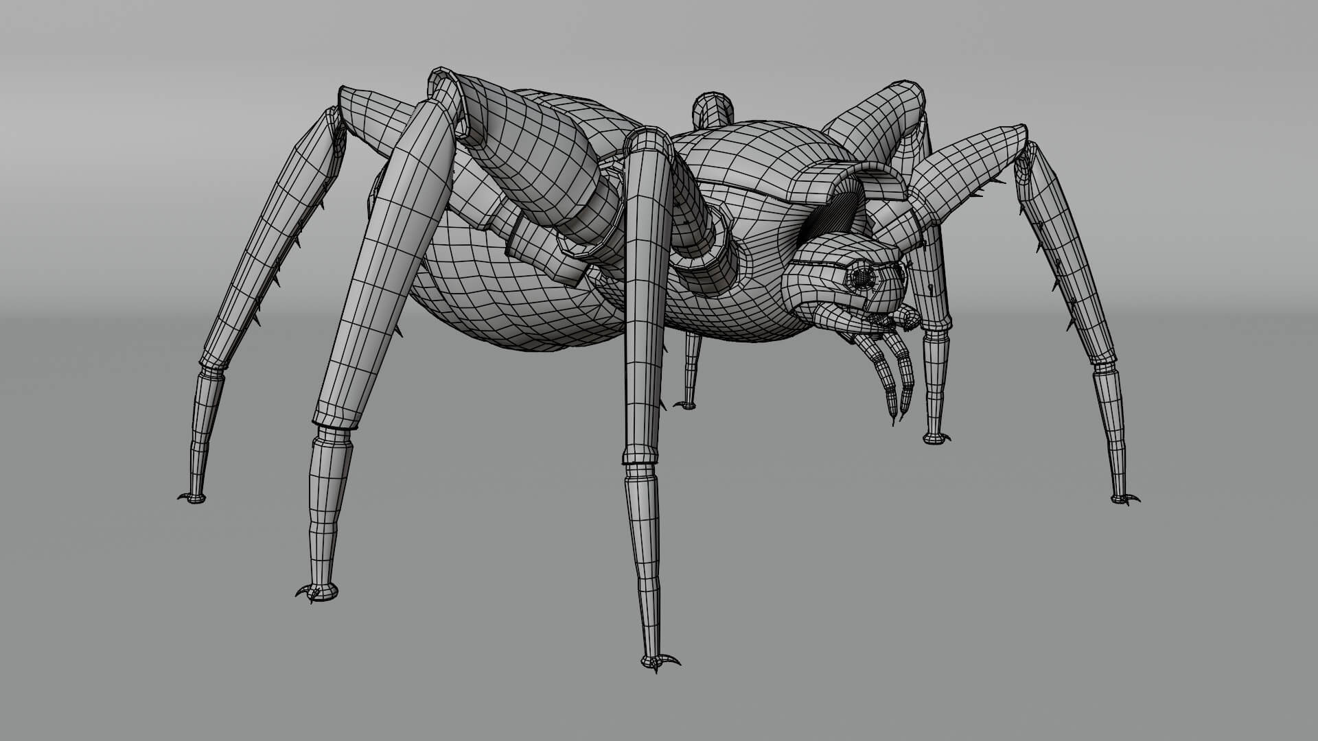 Reactor Widow - 28 Animations - 3 LODs - Rigged Creature 3D Model