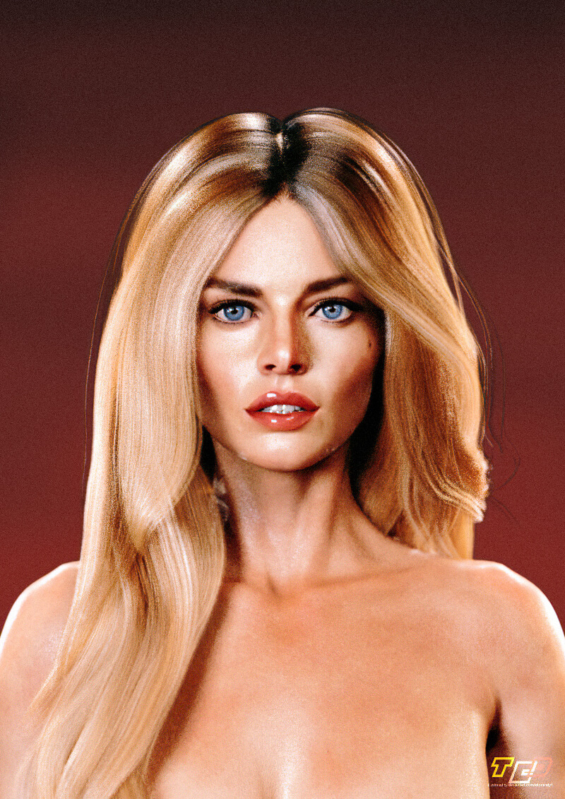 ReadyGrace Head Preview 3D Render, Digital Artwork by totocandy