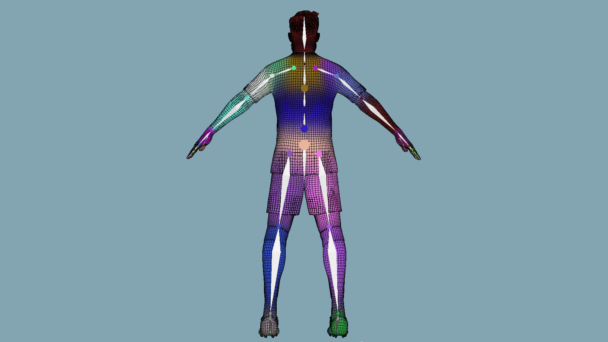 A-Pose Rigged Cherki Manchester City 2026 3D Model 3D Model